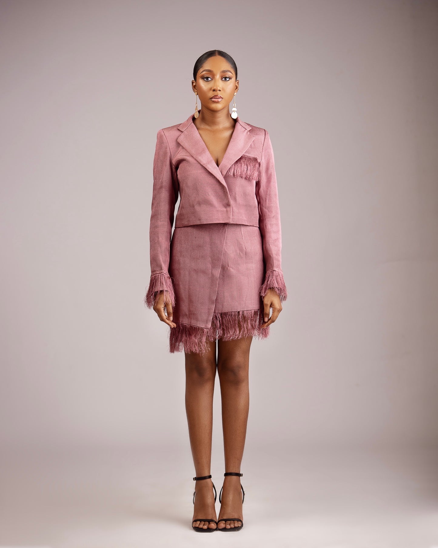 Ebira Fringe Cropped Jacket