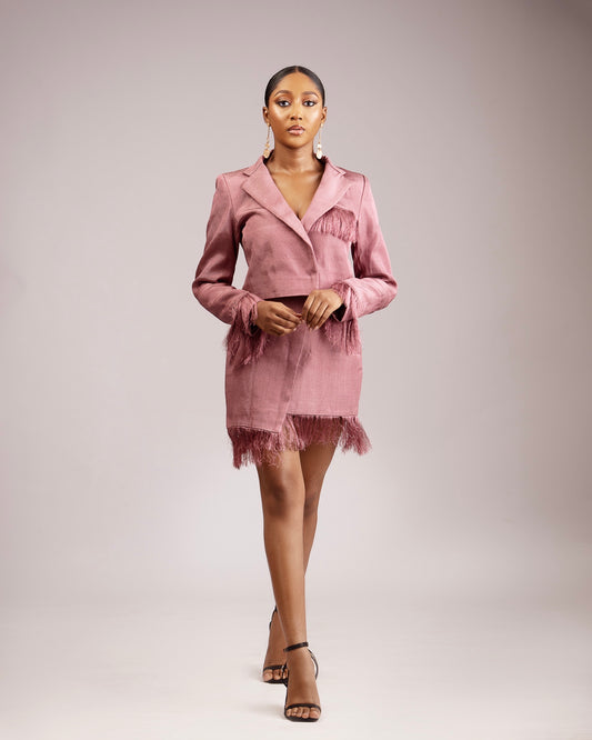 Ebira Fringe Cropped Jacket